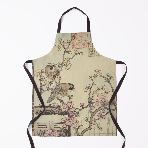 Item preview, Japanese Jay and Plum Blossom - Bairei Kono Vintage Art No. 01 designed and sold by UkiyoInkStudio.