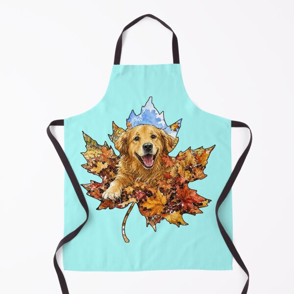 Item preview, Fall Golden Retriever Playing In Autumn Leaves designed and sold by Lion and Lamb Design.