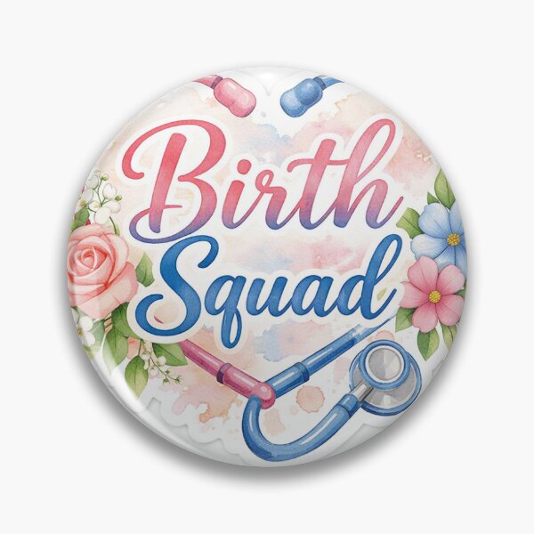 Item preview, Birth Squad Watercolor Stethoscope Sticker, Floral Labor and Delivery Nurse Decal, L&D RN Team Gift, OBGYN Midwife Appreciation Vinyl Sticker designed and sold by D Digital Art.