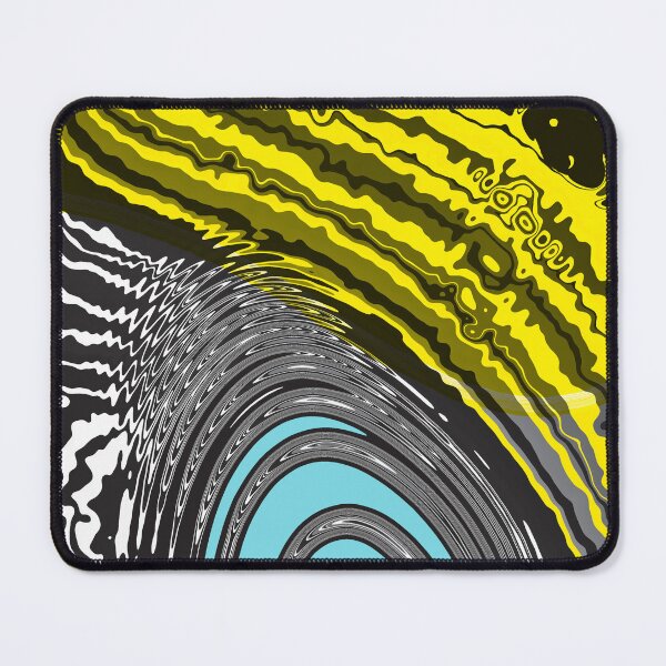 Item preview, Vibrant Op Art Ocean Waves in Abstract Style designed and sold by cremedecolor.