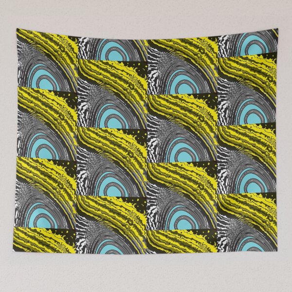 Item preview, Vibrant Op Art Ocean Waves in Abstract Style designed and sold by cremedecolor.