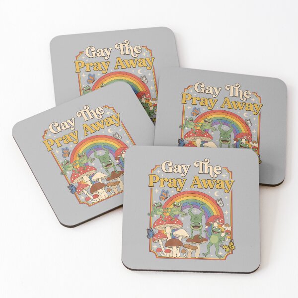 Item preview, Gay The Pray Away Funny Pride LGBTQ Frog Rainbow designed and sold by ArleneRowe.