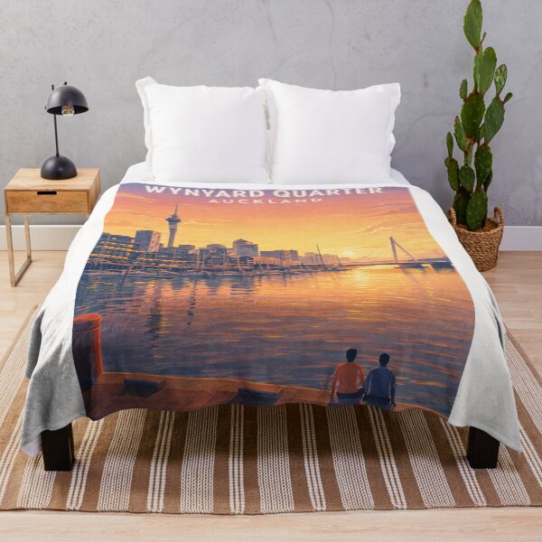 Item preview, Wynyard Quarter Auckland Waterfront and Viaduct Harbour Skyline at Sunset designed and sold by Places On Earth.
