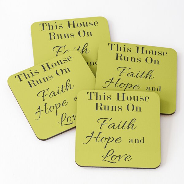 Item preview, This House Runs On Faith, Hope, and Love designed and sold by TheBibleStop.