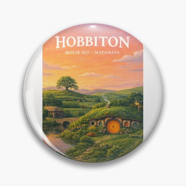 Item preview, Hobbiton Movie Set Matamata Waikato Rolling Hills and Hobbit Holes designed and sold by Places On Earth.