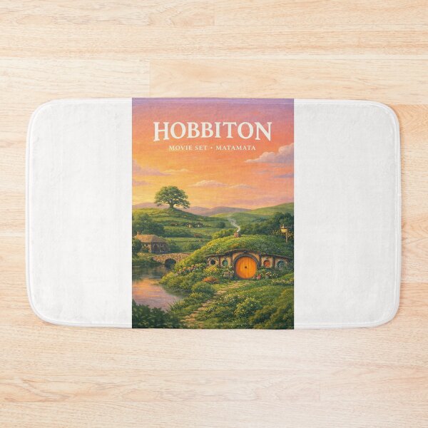 Item preview, Hobbiton Movie Set Matamata Waikato Rolling Hills and Hobbit Holes designed and sold by Places On Earth.