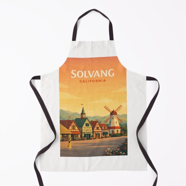 Item preview, Historic Solvang California Danish Village Windmill and Mission Style Streets designed and sold by Places On Earth.