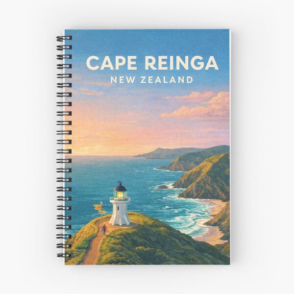 Item preview, Cape Reinga Lighthouse Northland Coastal Cliffs and Tasman Sea Views designed and sold by Places On Earth.