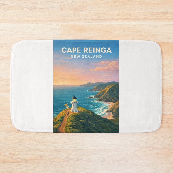 Item preview, Cape Reinga Lighthouse Northland Coastal Cliffs and Tasman Sea Views designed and sold by Places On Earth.