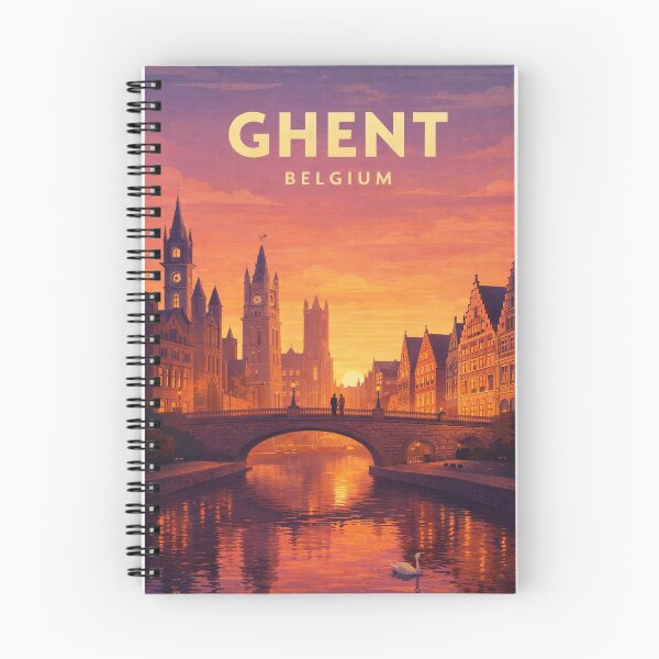 Item preview, Ghent Belgium Medieval Canals Historic Bridges and Flemish Skyline designed and sold by Places On Earth.