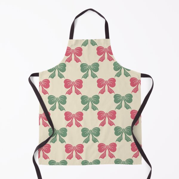 Item preview, Medium Coquette Pink Green Bows on Cream Trellis designed and sold by DColourMuse.