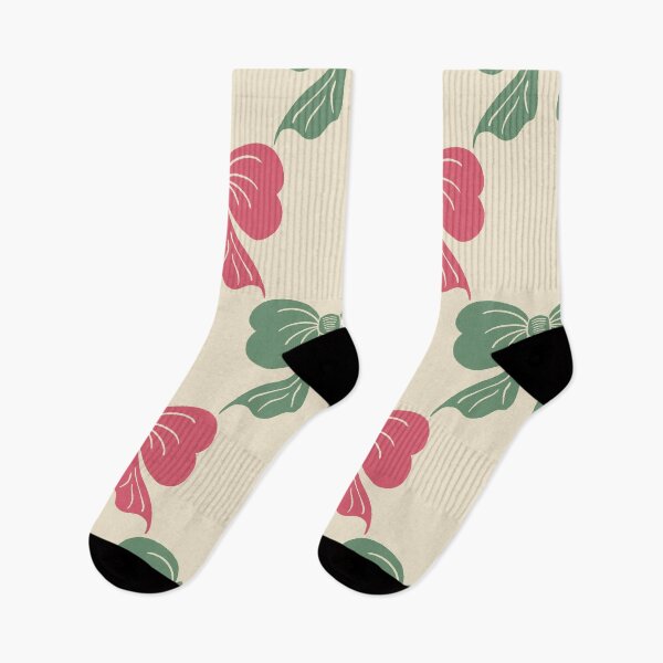 Item preview, Large Coquette Pink Green Bows on Cream Trellis designed and sold by DColourMuse.