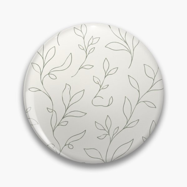 Item preview, Minimalist Line Art Botanical Seamless Pattern – Sage Green Leaves designed and sold by Vexorask.