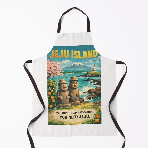 Item preview, Jeju Island South Korea Dol Hareubang Hallasan and Coastal Landscape designed and sold by Places On Earth.