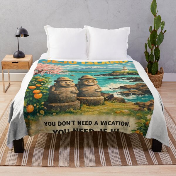 Item preview, Jeju Island South Korea Dol Hareubang Hallasan and Coastal Landscape designed and sold by Places On Earth.