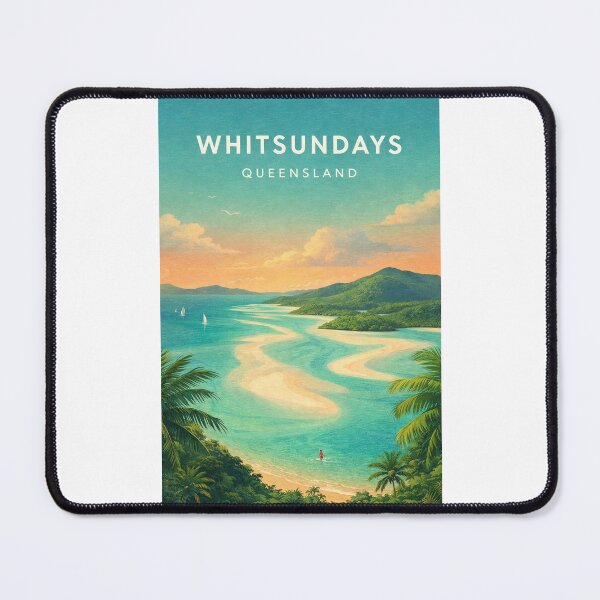 Item preview, Whitsundays Queensland Whitehaven Beach and Great Barrier Reef Coast designed and sold by Places On Earth.