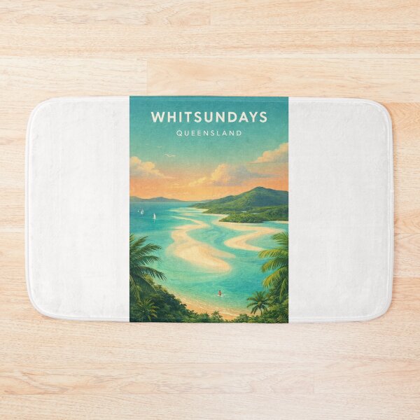 Item preview, Whitsundays Queensland Whitehaven Beach and Great Barrier Reef Coast designed and sold by Places On Earth.