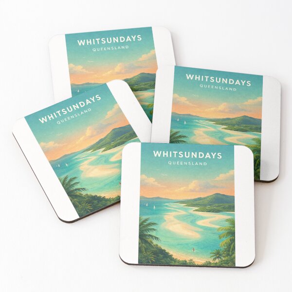 Item preview, Whitsundays Queensland Whitehaven Beach and Great Barrier Reef Coast designed and sold by Places On Earth.