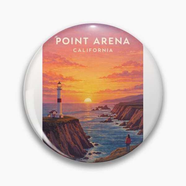 Item preview, Point Arena California Lighthouse Mendocino Coast at Sunset designed and sold by Places On Earth.
