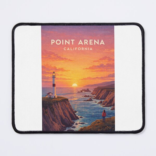 Item preview, Point Arena California Lighthouse Mendocino Coast at Sunset designed and sold by Places On Earth.