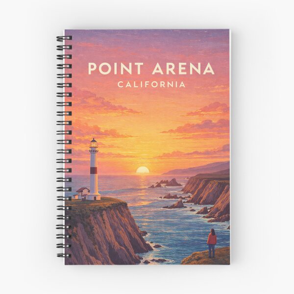 Item preview, Point Arena California Lighthouse Mendocino Coast at Sunset designed and sold by Places On Earth.