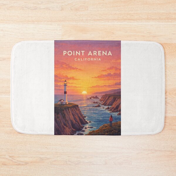 Item preview, Point Arena California Lighthouse Mendocino Coast at Sunset designed and sold by Places On Earth.