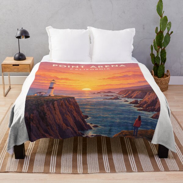 Item preview, Point Arena California Lighthouse Mendocino Coast at Sunset designed and sold by Places On Earth.
