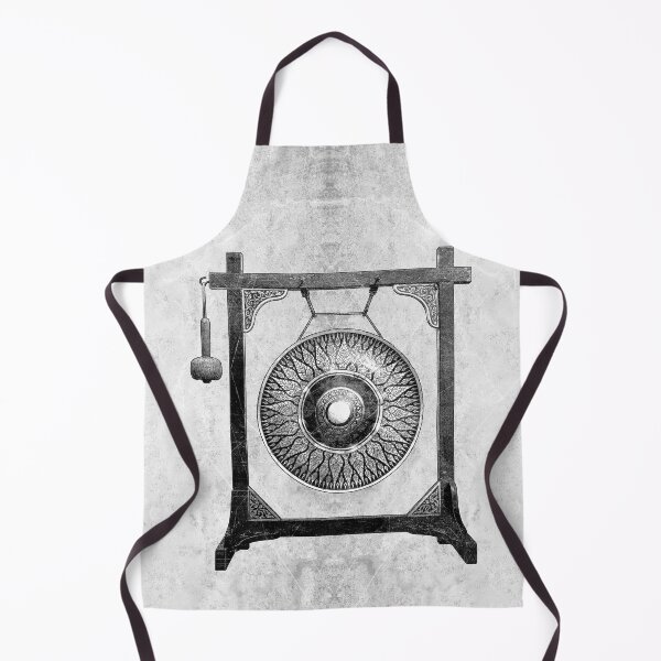 Item preview, Ornate Antique Gong on Carved Frame designed and sold by Ghoul Enterprises.