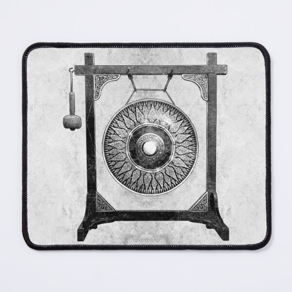 Item preview, Ornate Antique Gong on Carved Frame designed and sold by Ghoul Enterprises.