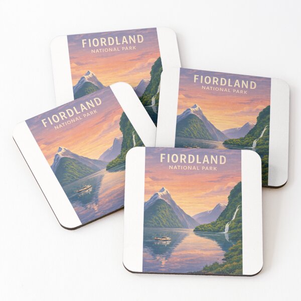 Item preview, Fiordland National Park Milford Sound Fiords and Southern Alps designed and sold by Places On Earth.