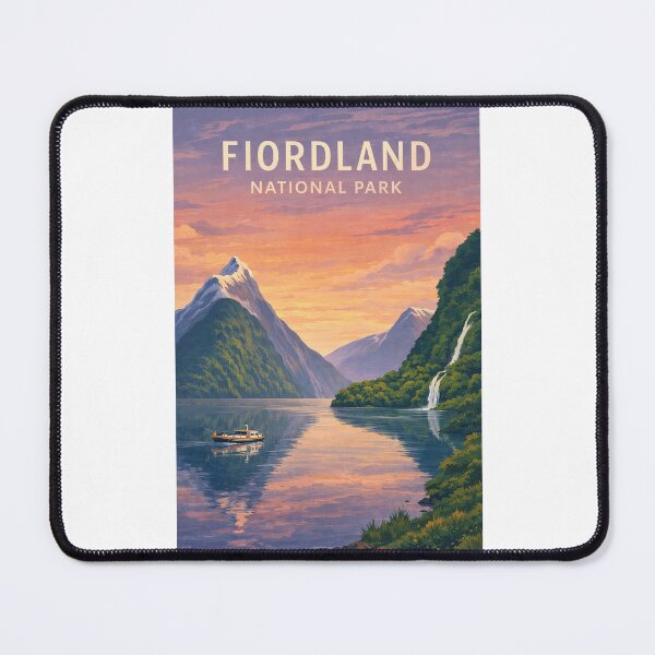Item preview, Fiordland National Park Milford Sound Fiords and Southern Alps designed and sold by Places On Earth.