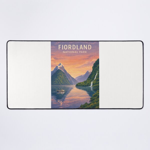 Item preview, Fiordland National Park Milford Sound Fiords and Southern Alps designed and sold by Places On Earth.
