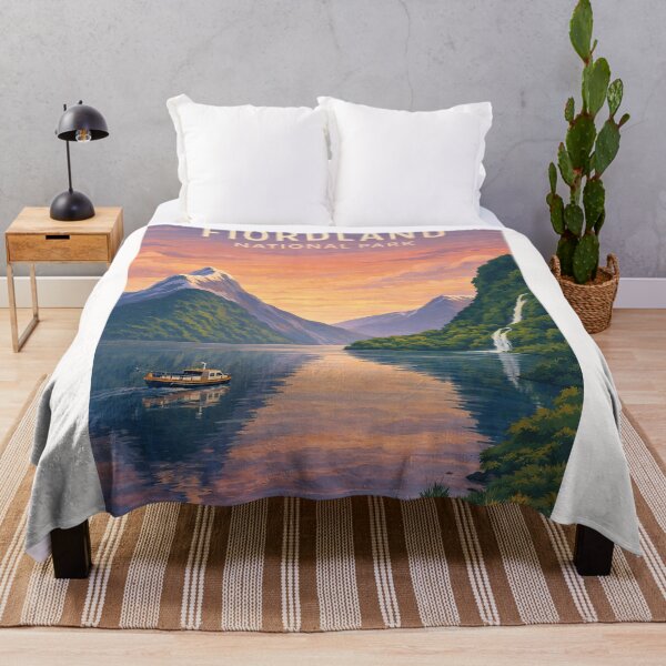Item preview, Fiordland National Park Milford Sound Fiords and Southern Alps designed and sold by Places On Earth.