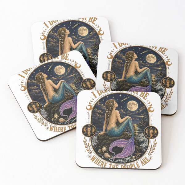 Item preview, Moonlit Mermaid Away From the Crowd designed and sold by KireVeronica.