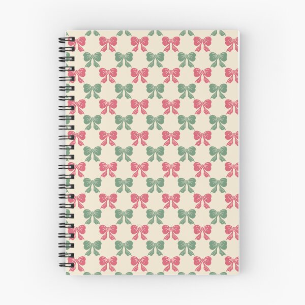 Item preview, Small Coquette Pink Green Bows on Cream Trellis designed and sold by DColourMuse.