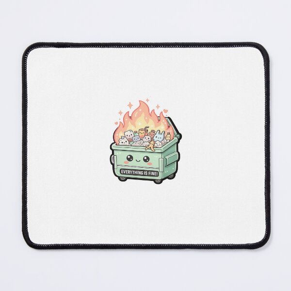 Item preview, Cute Kawaii Dumpster Fire designed and sold by Lunarifinds .
