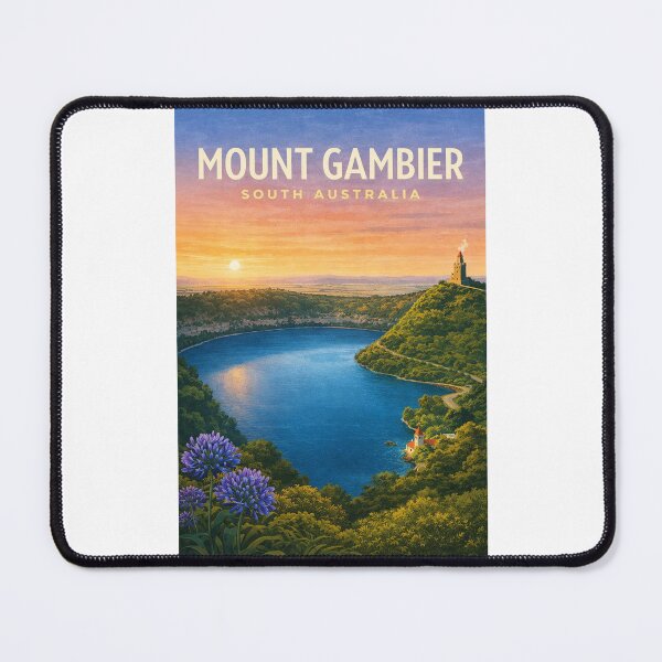 Item preview, Mount Gambier Blue Lake South Australia Volcanic Crater Landscape designed and sold by Places On Earth.
