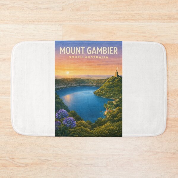 Item preview, Mount Gambier Blue Lake South Australia Volcanic Crater Landscape designed and sold by Places On Earth.