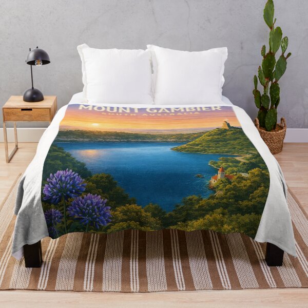 Item preview, Mount Gambier Blue Lake South Australia Volcanic Crater Landscape designed and sold by Places On Earth.