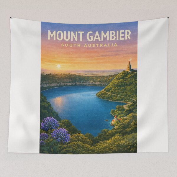 Item preview, Mount Gambier Blue Lake South Australia Volcanic Crater Landscape designed and sold by Places On Earth.