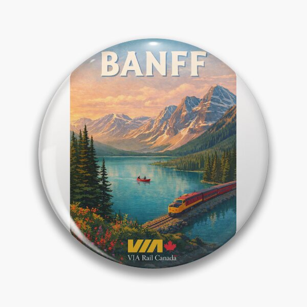 Item preview, Banff National Park Canadian Rockies Lake and VIA Rail Journey designed and sold by Places On Earth.