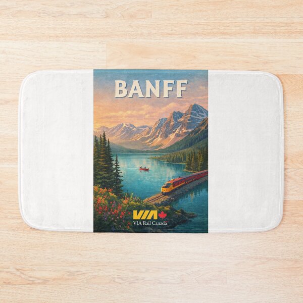 Item preview, Banff National Park Canadian Rockies Lake and VIA Rail Journey designed and sold by Places On Earth.