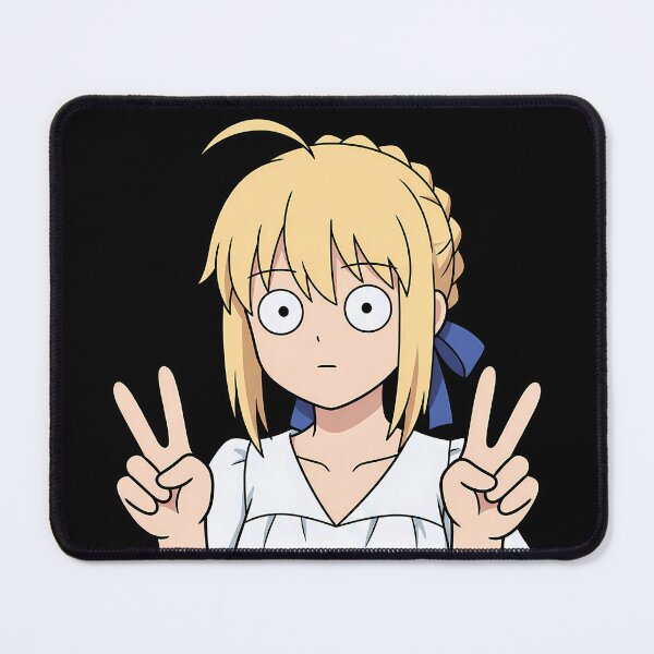 Item preview, Saber Fate Stay Night White Casual Double Peace designed and sold by earlobejerk.