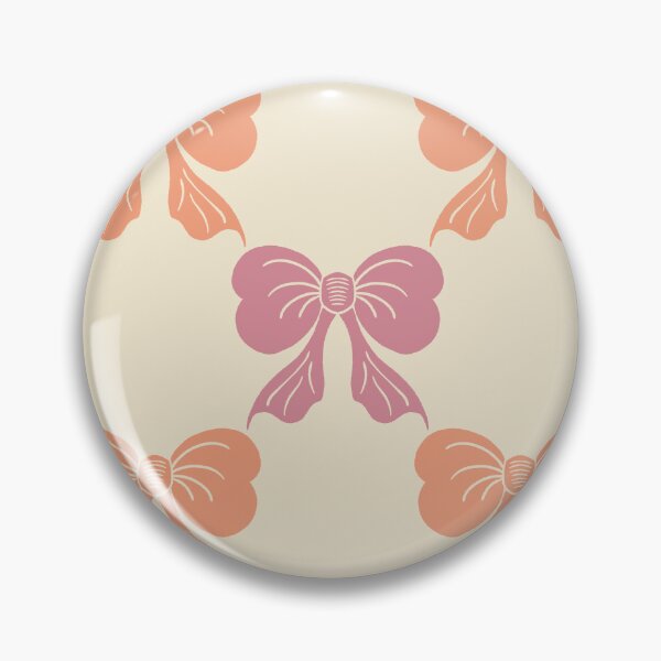 Item preview, Large Coquette Mauve Peach Bows on Cream Trellis designed and sold by DColourMuse.