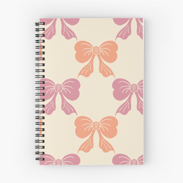 Item preview, Large Coquette Mauve Peach Bows on Cream Trellis designed and sold by DColourMuse.