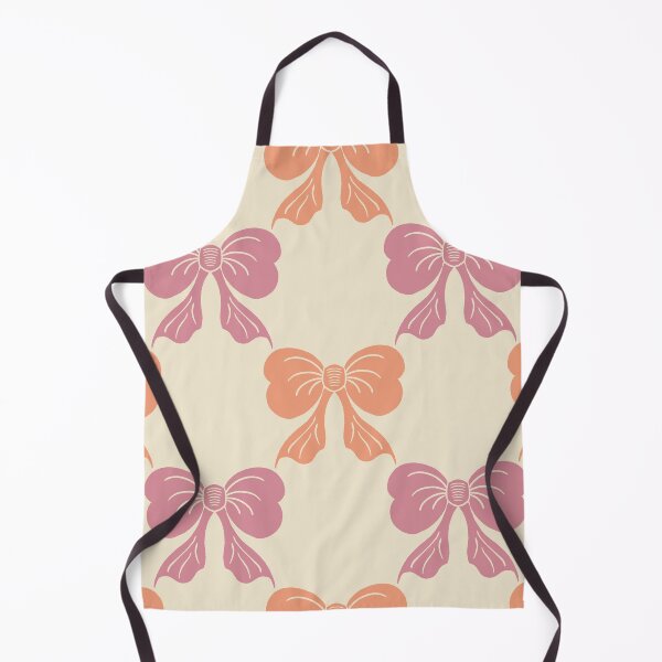 Item preview, Large Coquette Mauve Peach Bows on Cream Trellis designed and sold by DColourMuse.