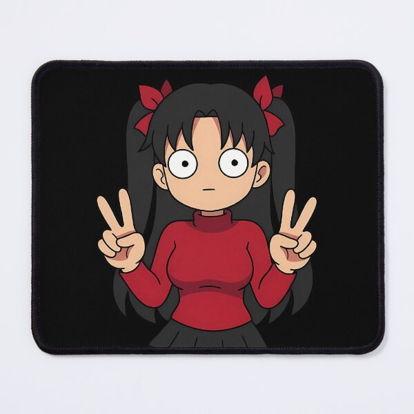 Item preview, Rin Tohsaka Fate Stay Night Red Sweater Cute Pose designed and sold by earlobejerk.