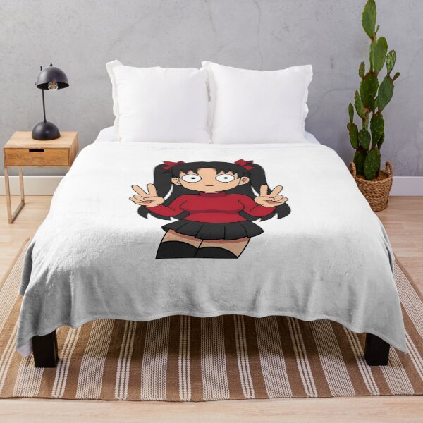 Item preview, Rin Tohsaka Fate Stay Night Red Sweater Cute Pose designed and sold by earlobejerk.