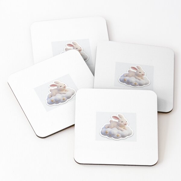 Item preview, rabbit on cloud designed and sold by ashenlocs.