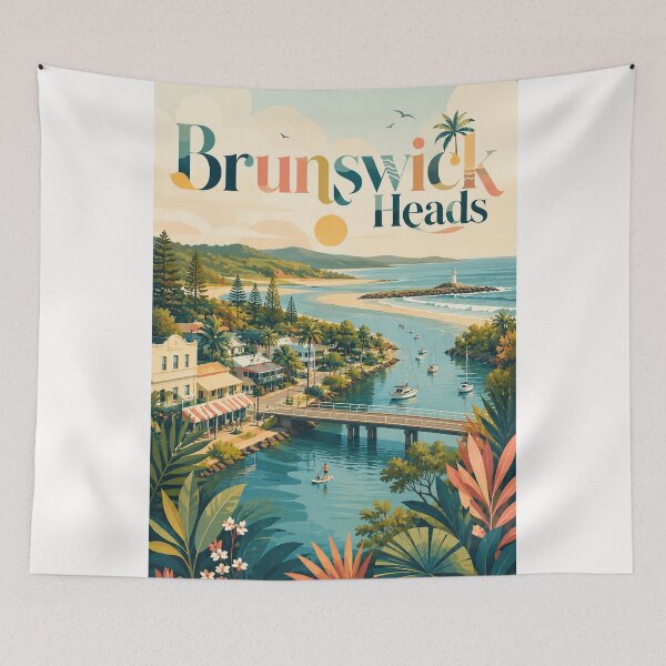 Item preview, Brunswick Heads Brunswick River and Cape Byron New South Wales designed and sold by Places On Earth.